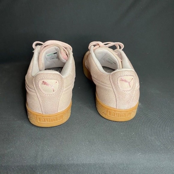 Puma Pink Suede Platform Jewel Gum Sole Size 8 - Picture 6 of 7